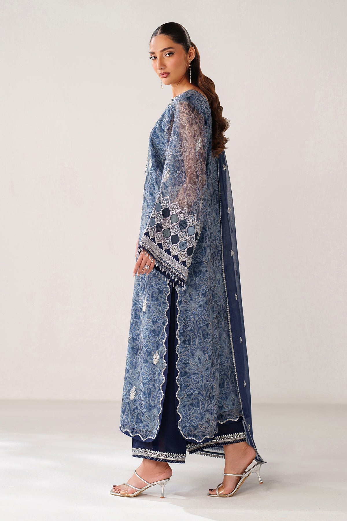 EMBROIDERED CHIFFON UF-4387