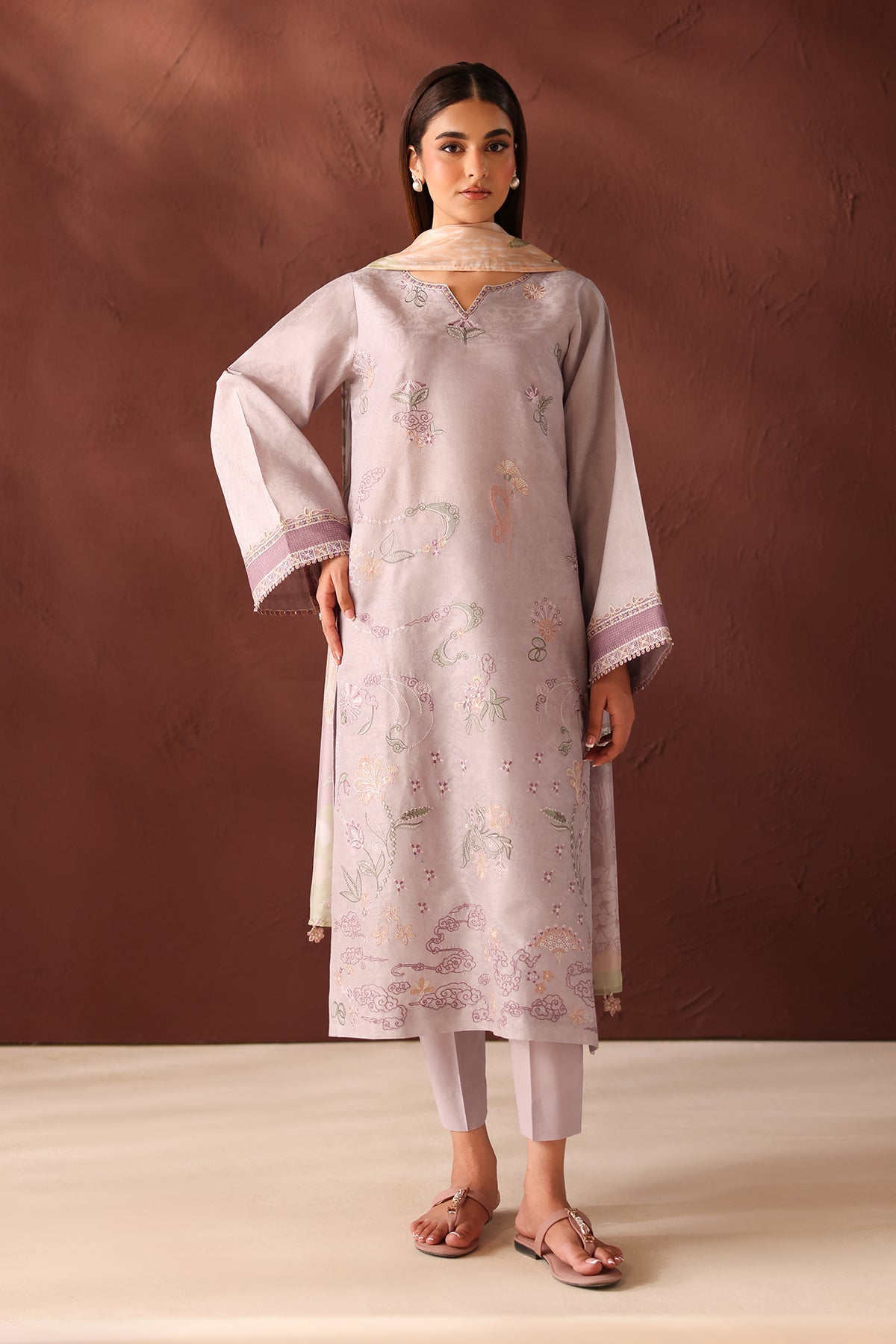 EMBROIDERED SELF JACQUARD SF-4484