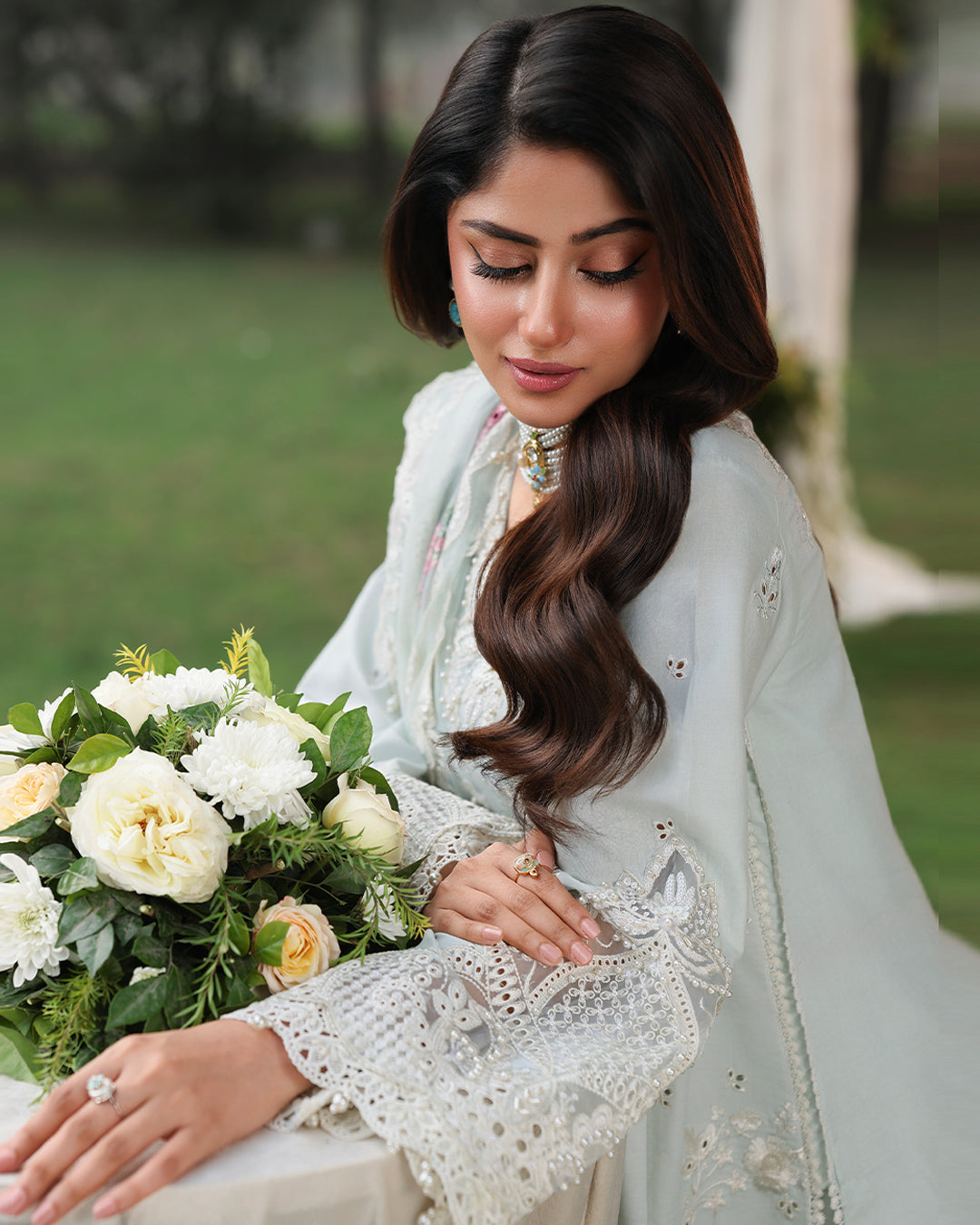 Sardinia Tales of Petals Luxury Lawn Collection 01 OCEAN WAVES Unstitched