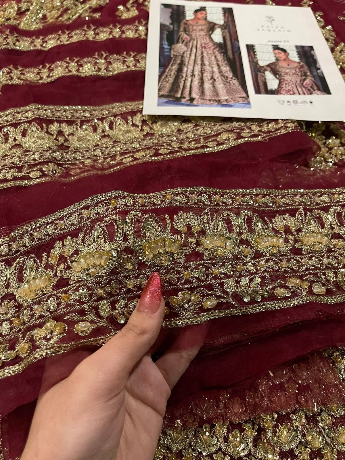 Faiza Saqlain – Ayana Style (Maroon)