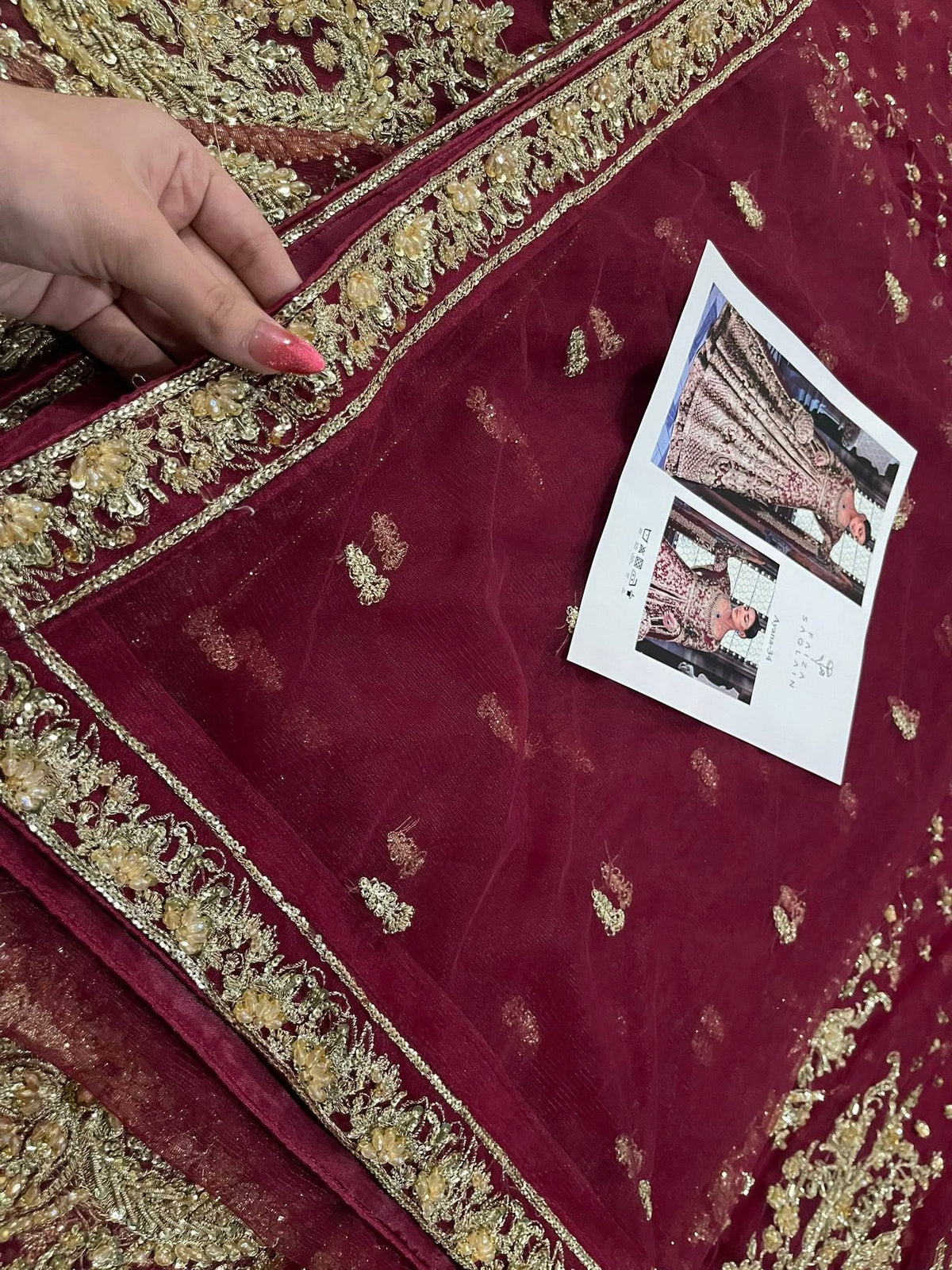 Faiza Saqlain – Ayana Style (Maroon)