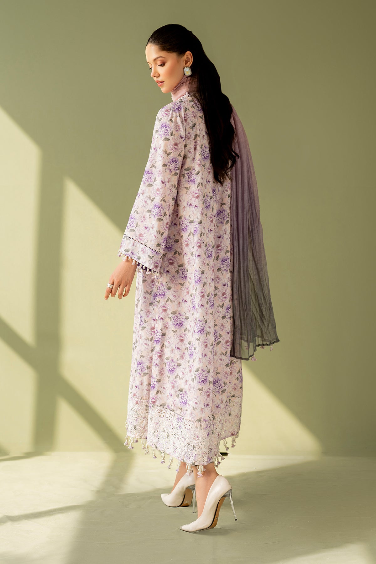 EMBROIDERED PRINTED LAWN UF-4168