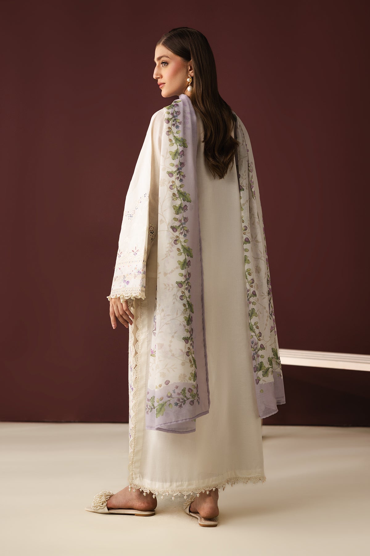 EMBROIDERED JACQUARD LAWN SF-4433