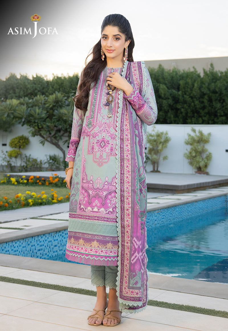 AJS-06 PRINTED LAWN 3 PCS