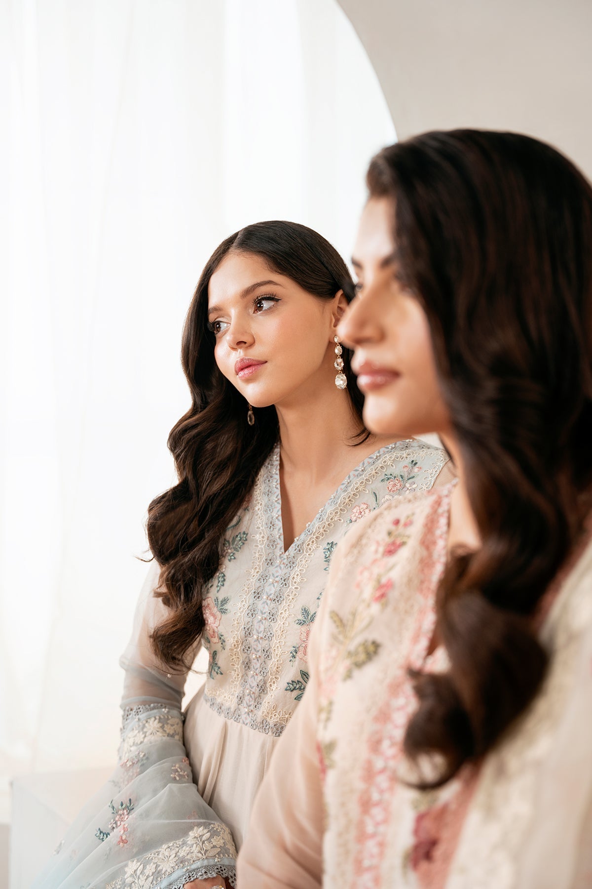 EMBROIDERED CHIFFON PR-1055