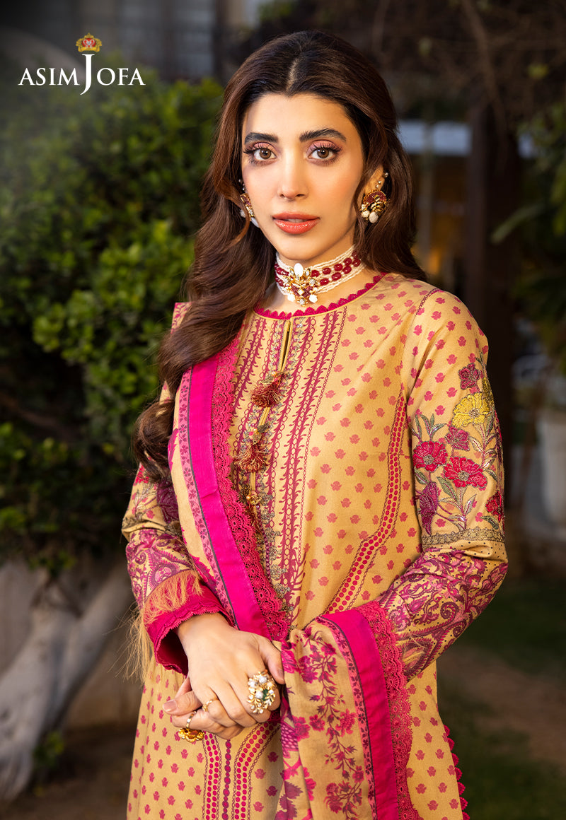 AJSD-31 EMBROIDERED STITCHED 3 PCS