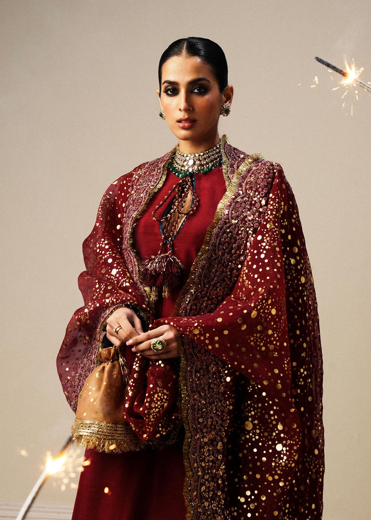 Surkh - Dupatta - Mix & Match