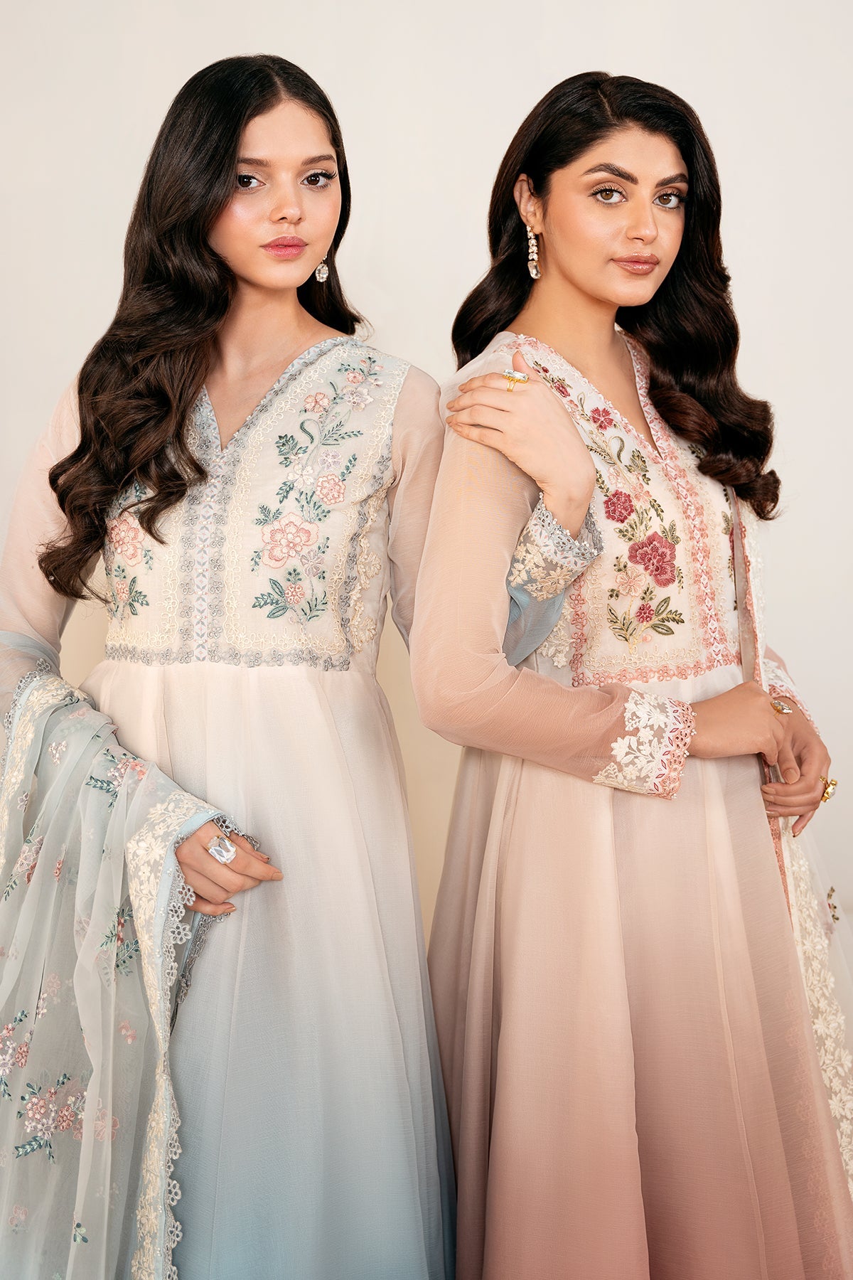 EMBROIDERED CHIFFON PR-1055