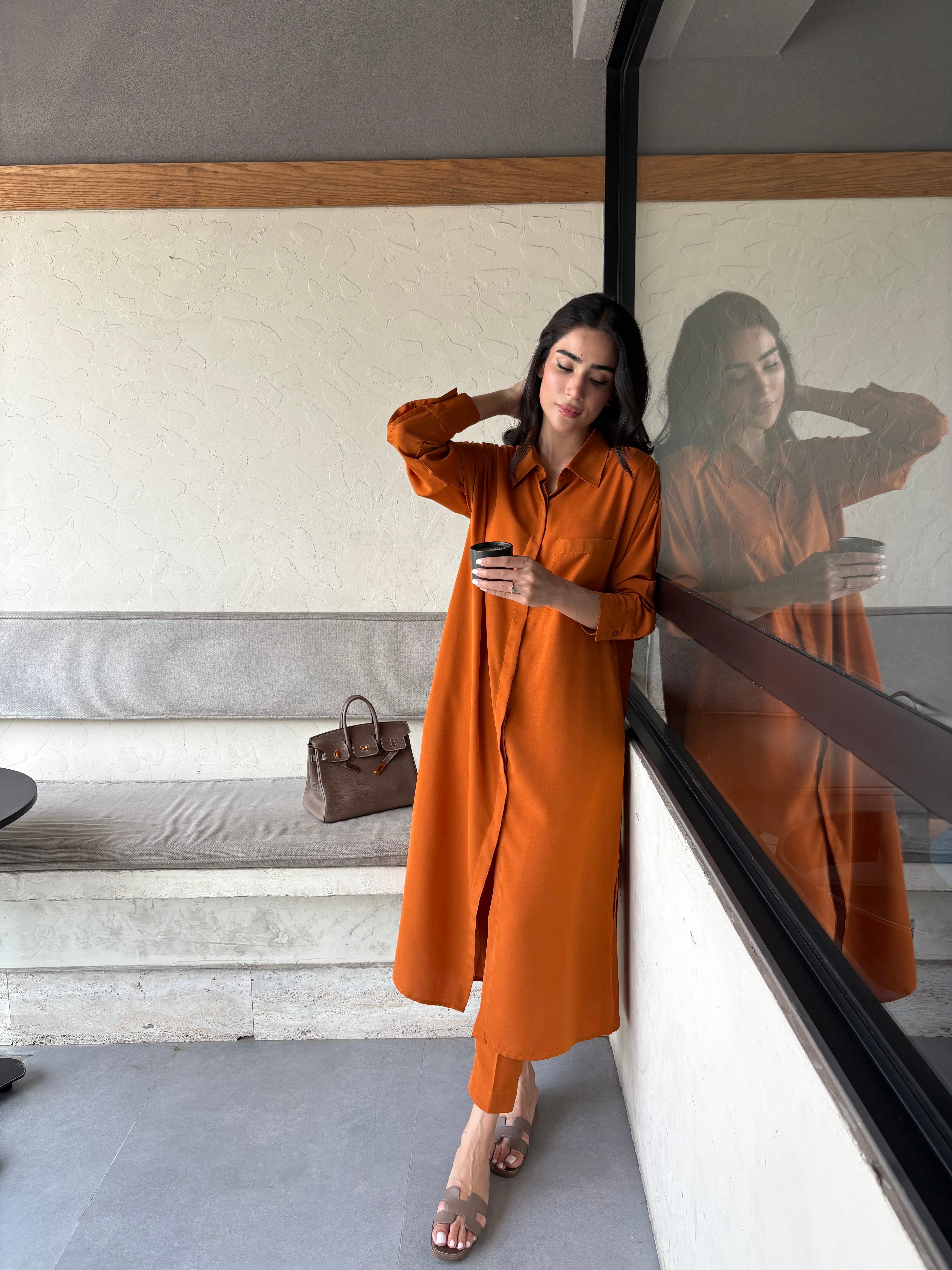 Burnt Orange Travel Set