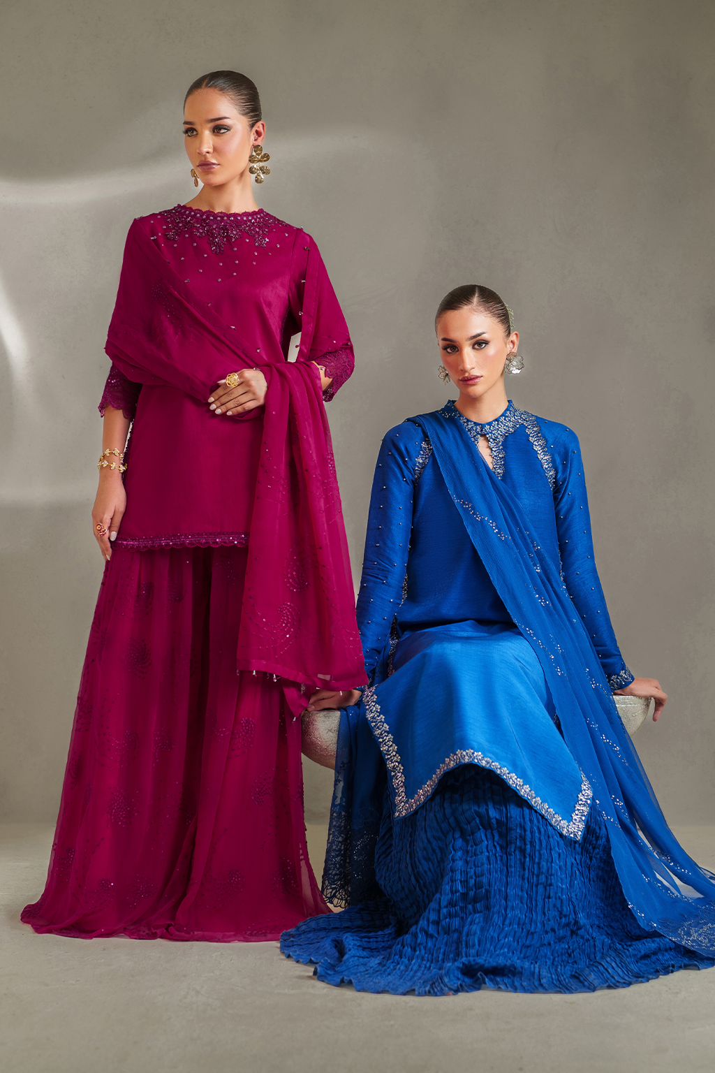 IP-338 Embroidered Rawsilk