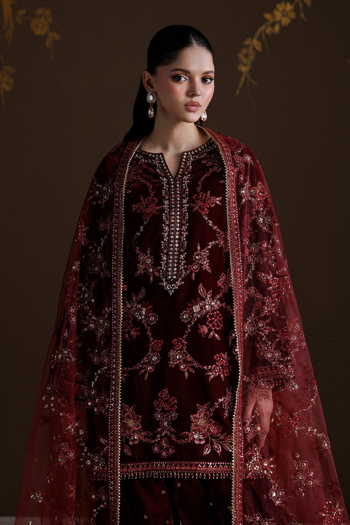EMBROIDERED VELVET SF-4550