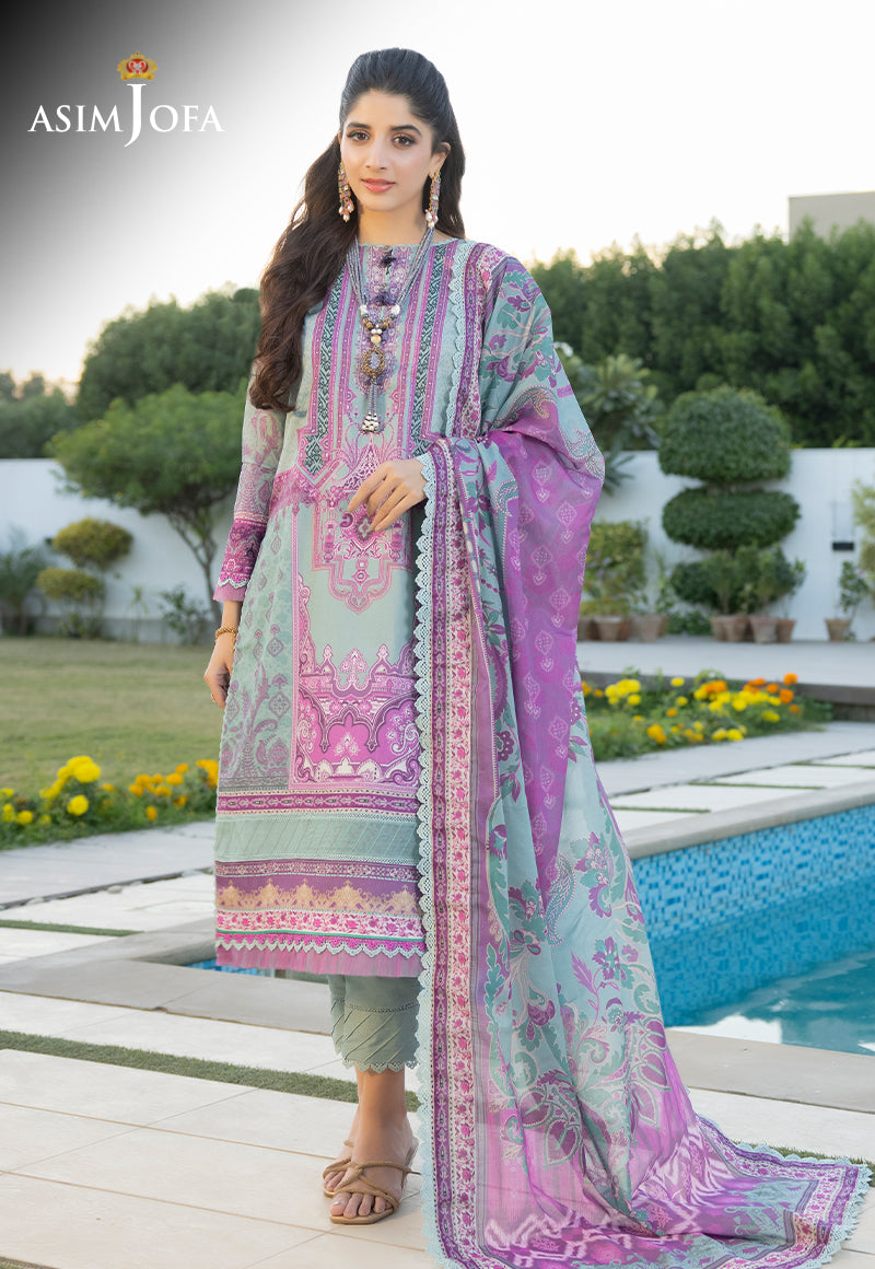 AJS-06 PRINTED LAWN 3 PCS