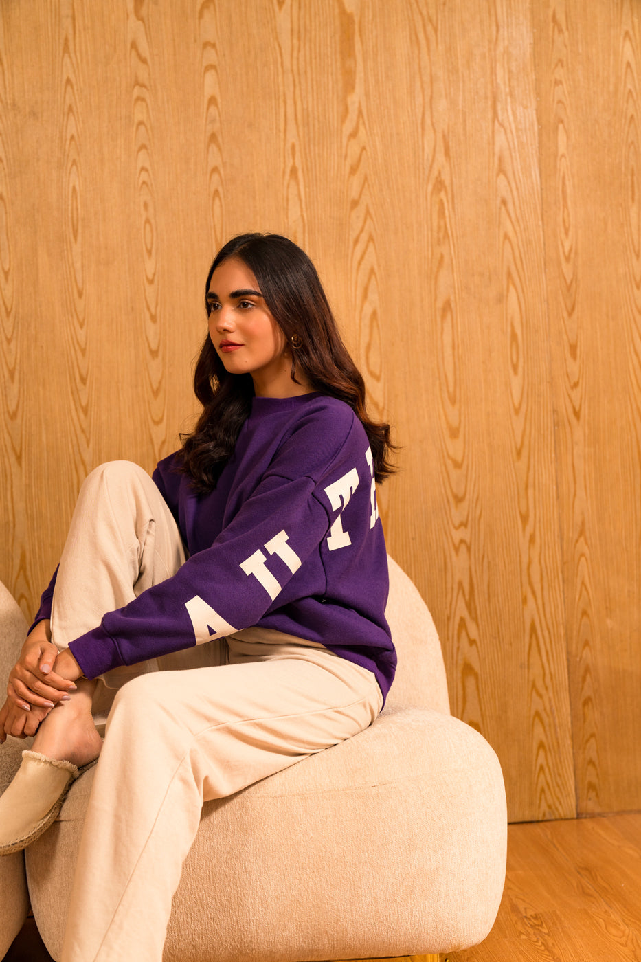 Printed Oversized Sweatshirt