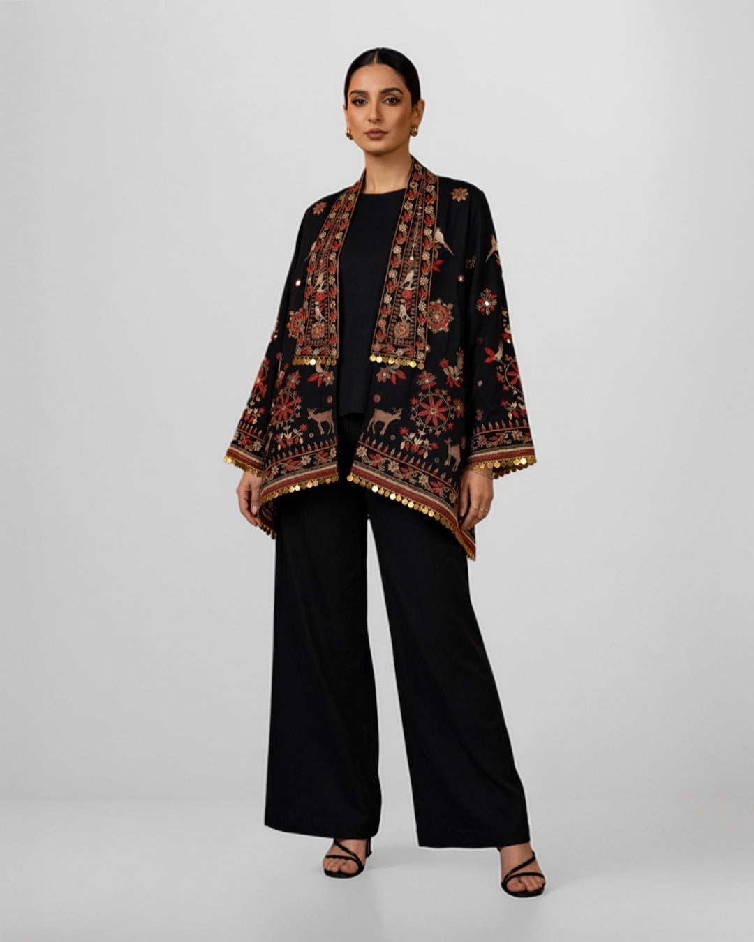 Black Velvet Deer Jacket