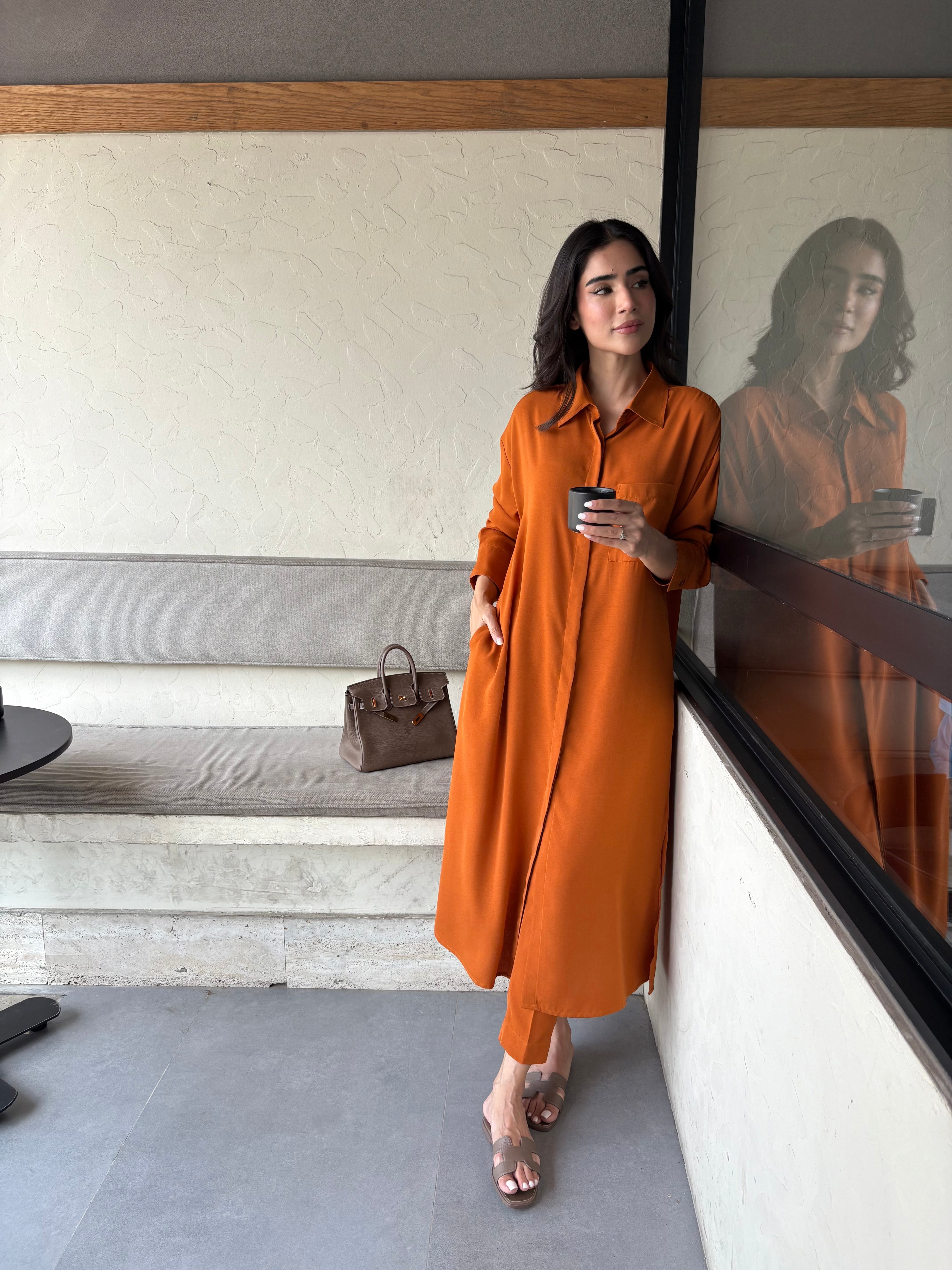 Burnt Orange Travel Set