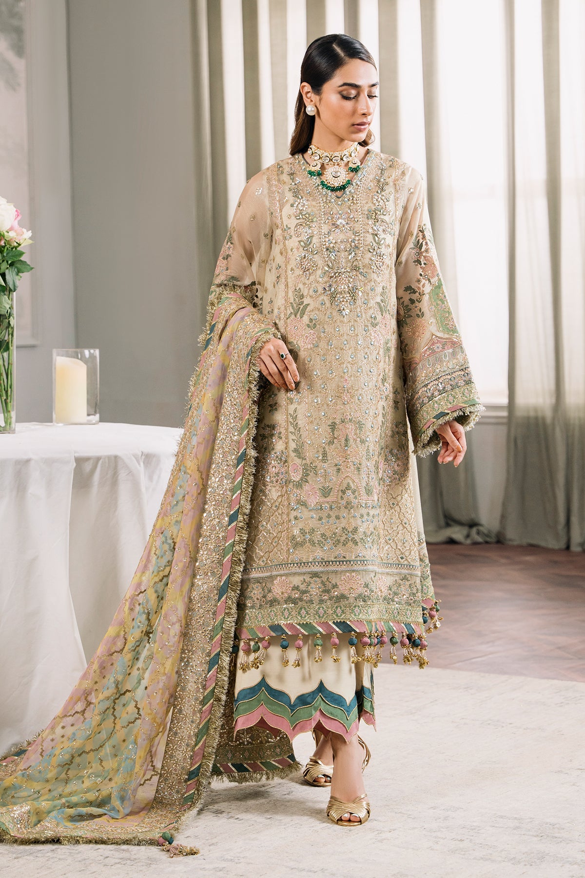 EMBROIDERED MASURI CH12-04 STITCHED