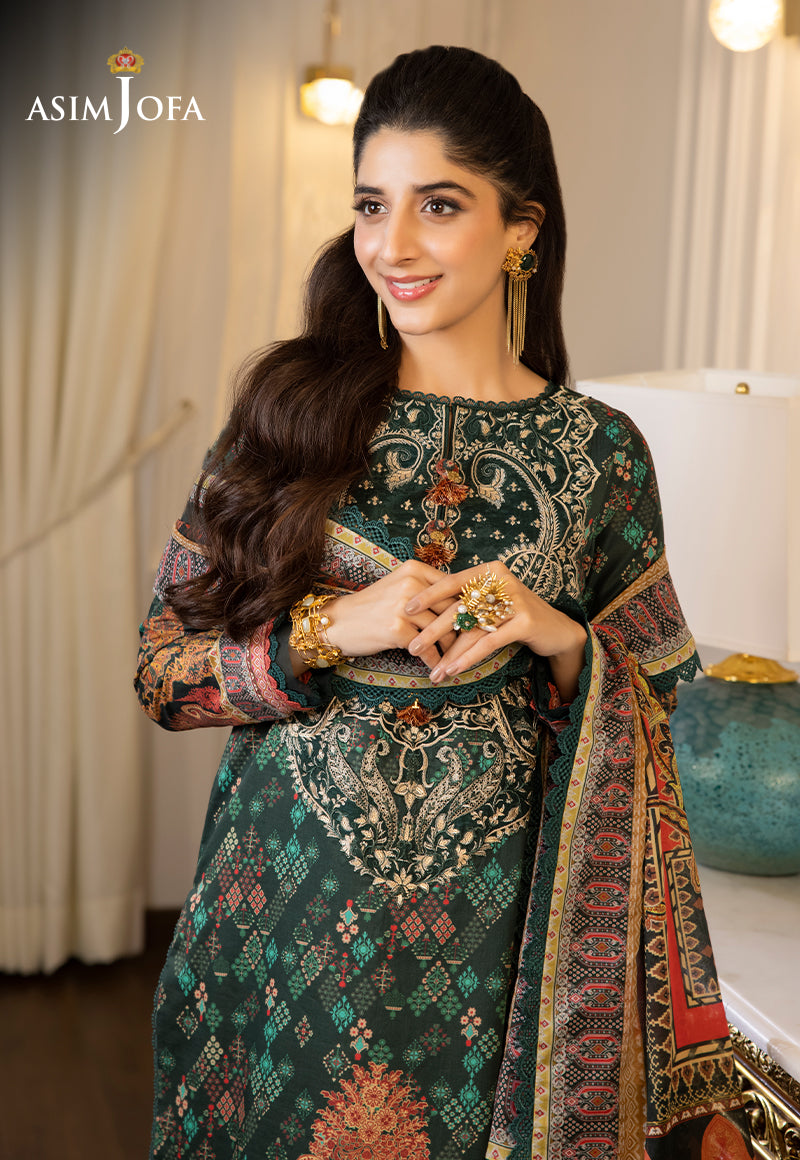 AJS-11 EMBROIDERED LAWN 2 PCS