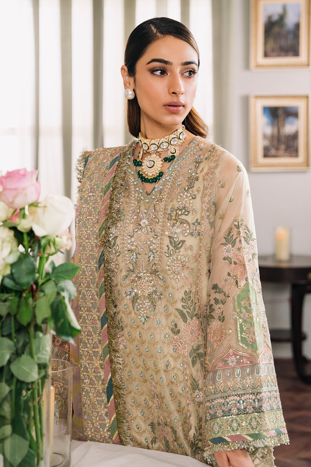 EMBROIDERED MASURI CH12-04 STITCHED