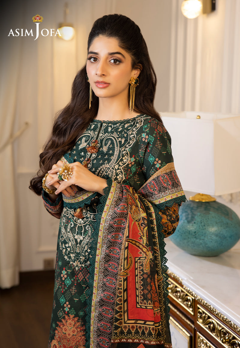 AJS-11 EMBROIDERED LAWN 2 PCS
