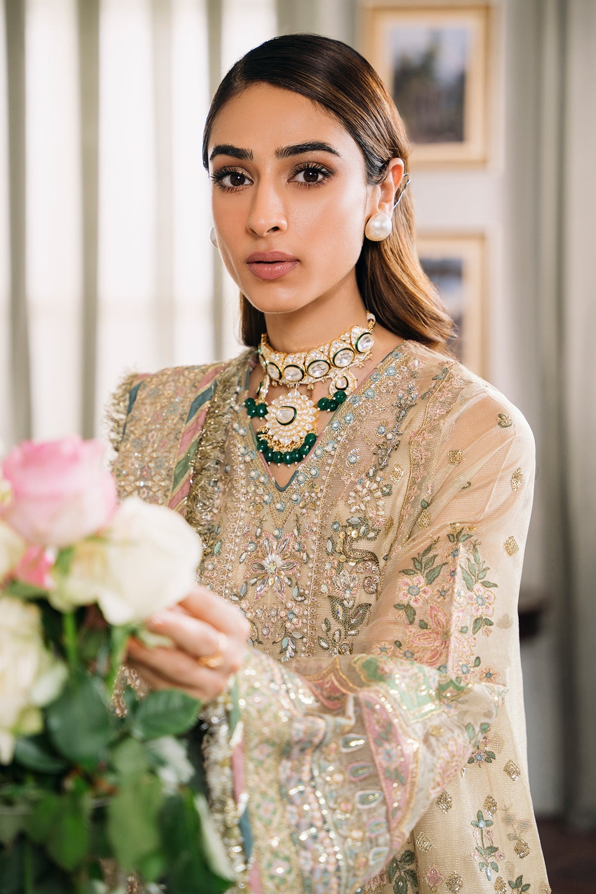 EMBROIDERED MASURI CH12-04 STITCHED