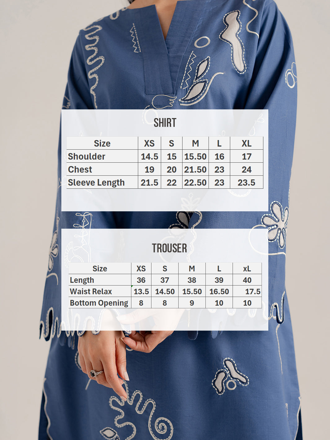 VELRA - 2Pc Embroidered Cotton Set