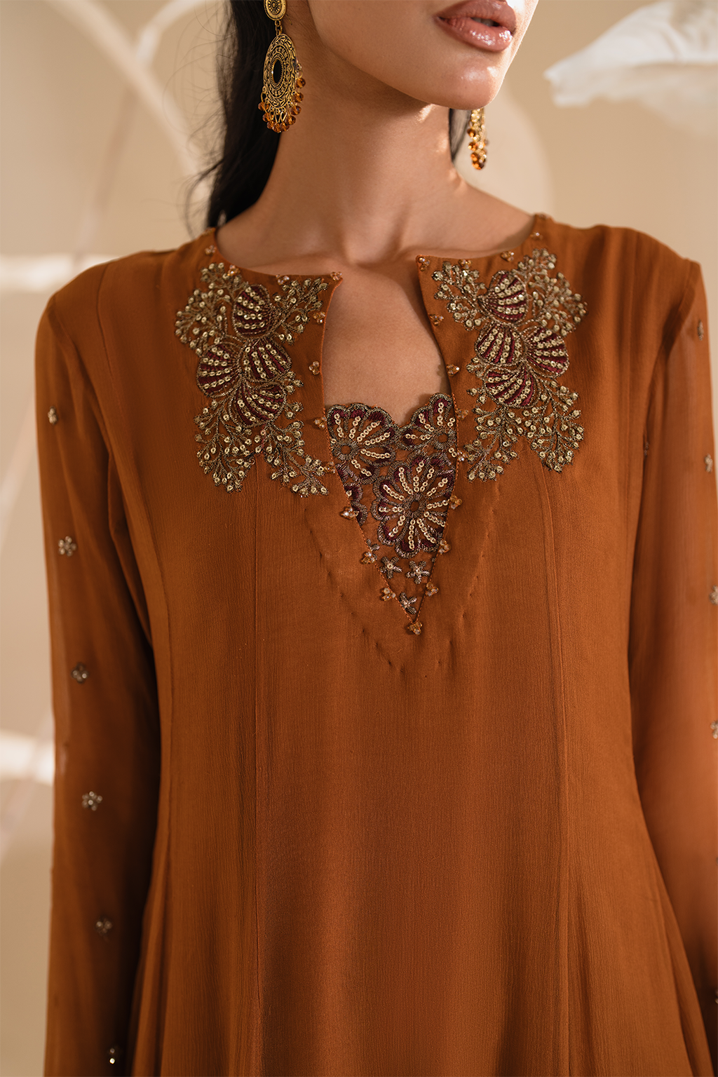 IP-285 Embroidered Chiffon