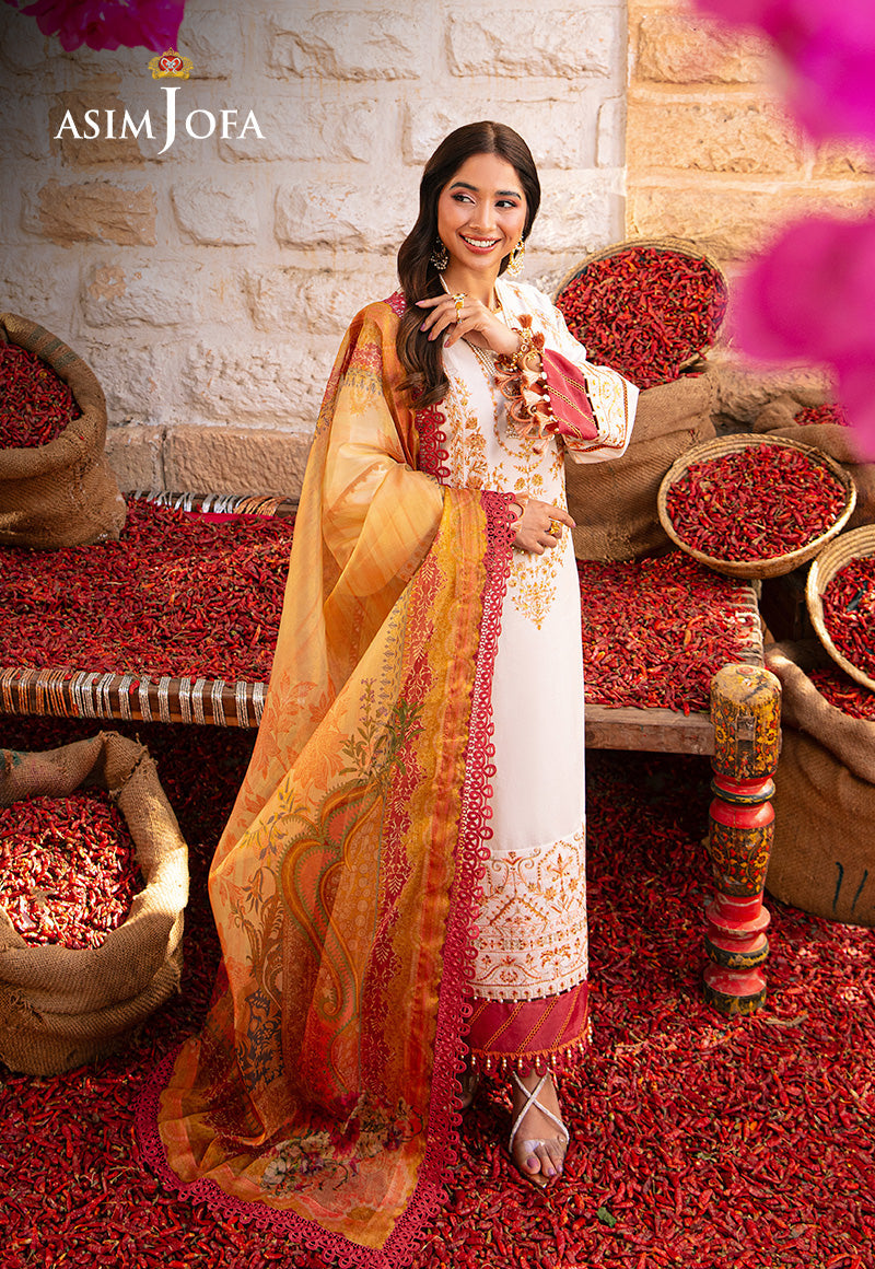 Ajso-76 Unstitched 2 Pcs Shirt Dupatta