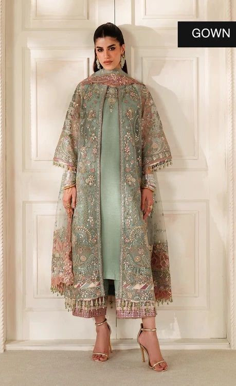 Baroque CH14-06 Luxury Chiffon Embroidered 3Pc Unstitched Suit PA-151