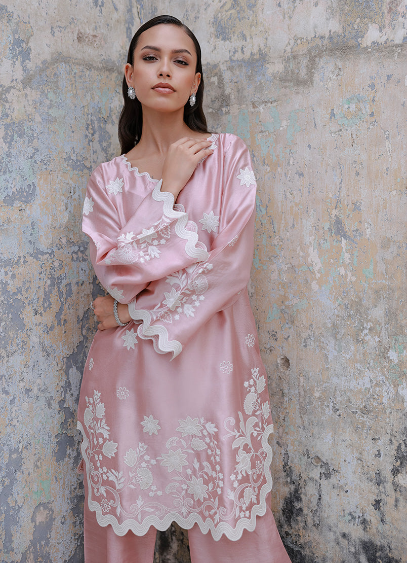 Embroidered CO-ORD Set - 17056501442040