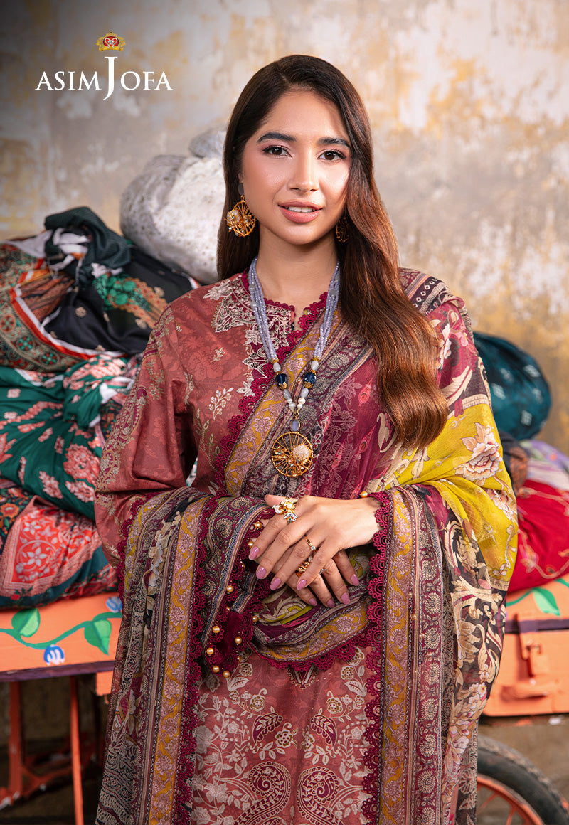 AJAR-17 EMBROIDERED LAWN 3 PCS