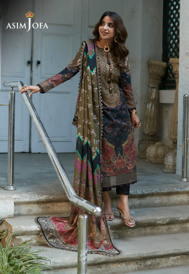 AJS-22 EMBROIDERED LAWN 2 PCS