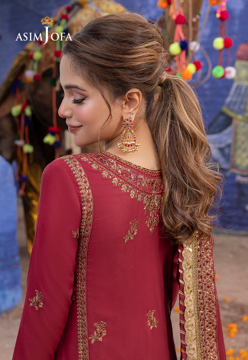 AJAB-09 EMBROIDERED LAWN SILK 3 PCS