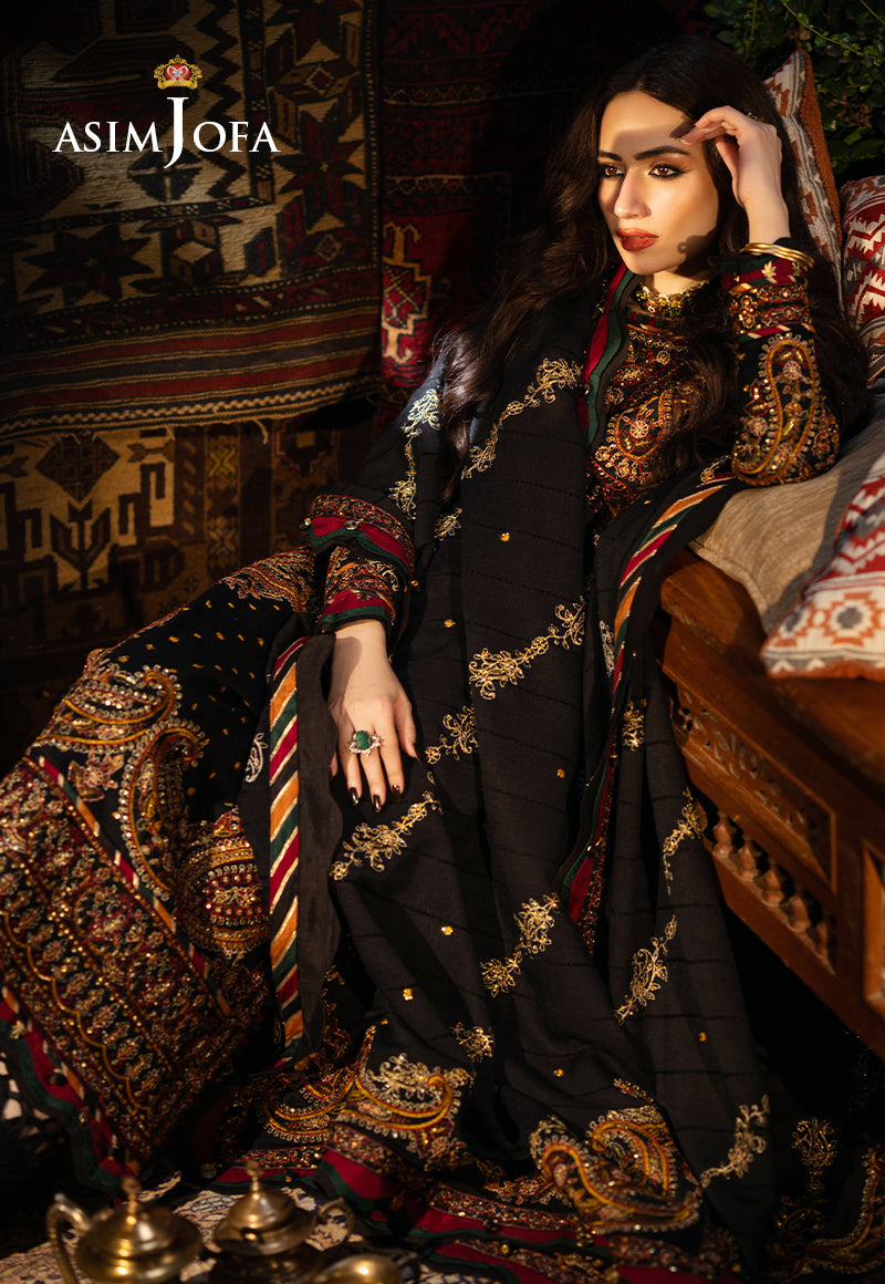 Ajlso-06 Unstitched 3 Pcs Shirt Dupatta Trouser