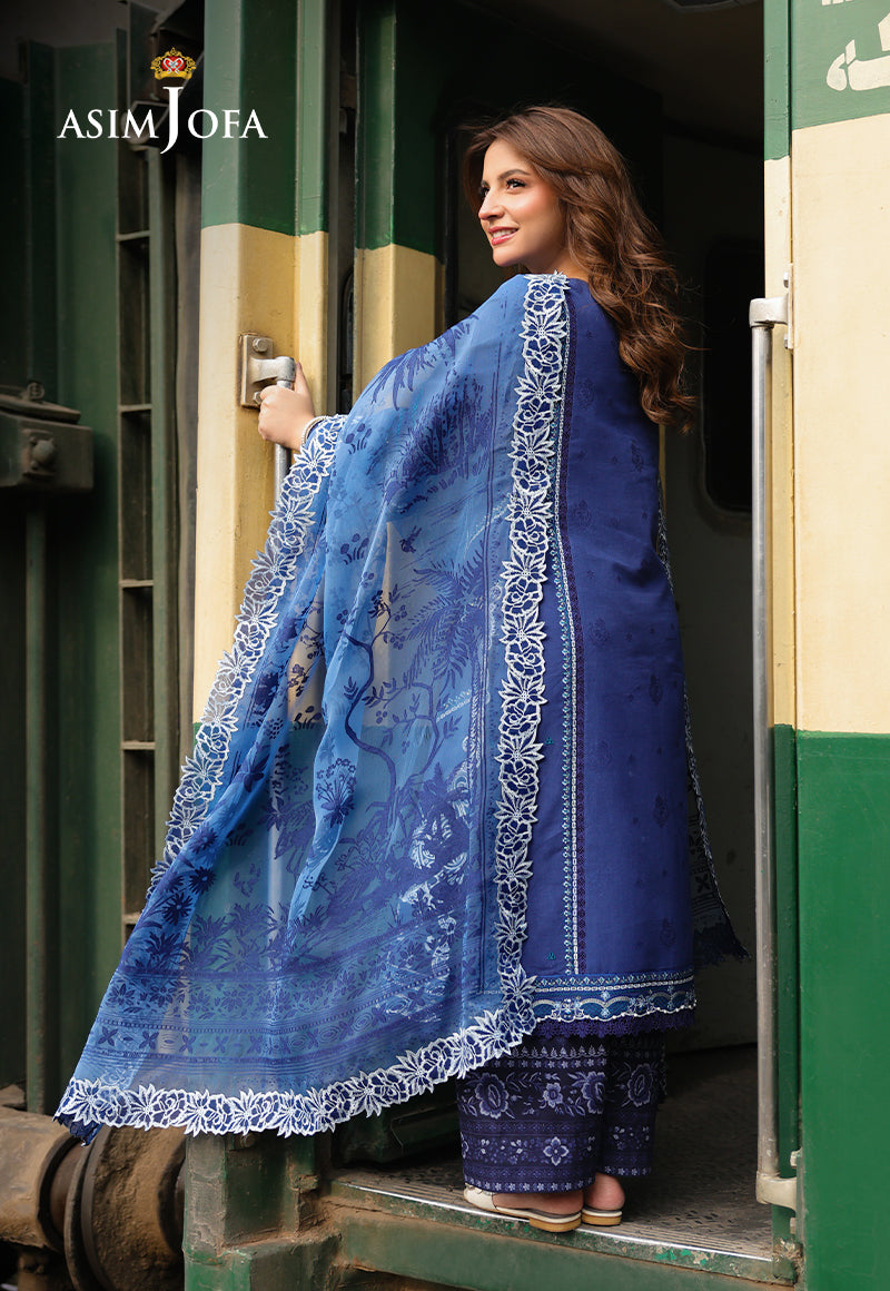 AJUBUD-02 Embroidered Jacquard Stitched 3 PCS