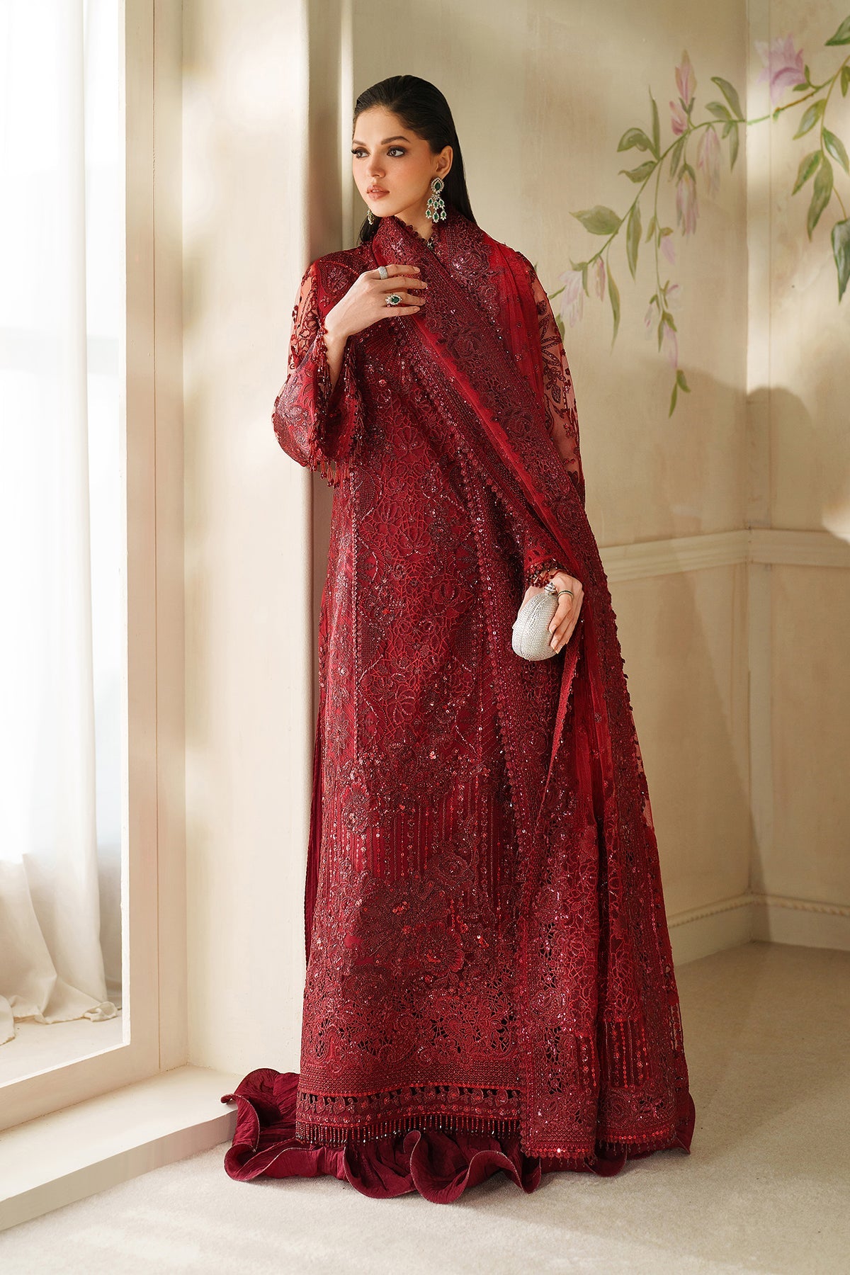 EMBROIDERED NET CH14-01 UNSTITCHED