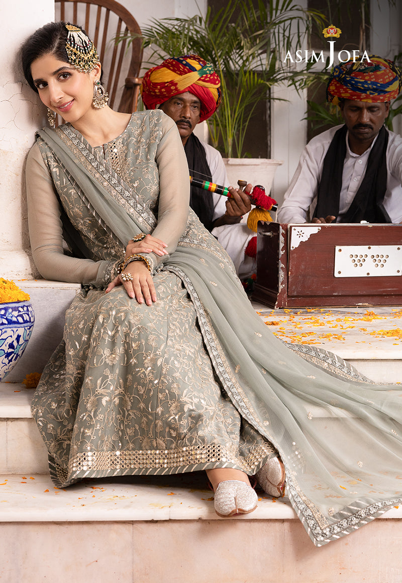 AJAB-15 EMBROIDERED CHIFFON 3 PCS