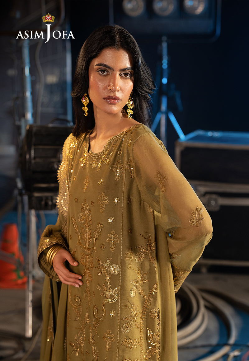AJLF-15 EMBROIDERED CHIFFON 3 PCS