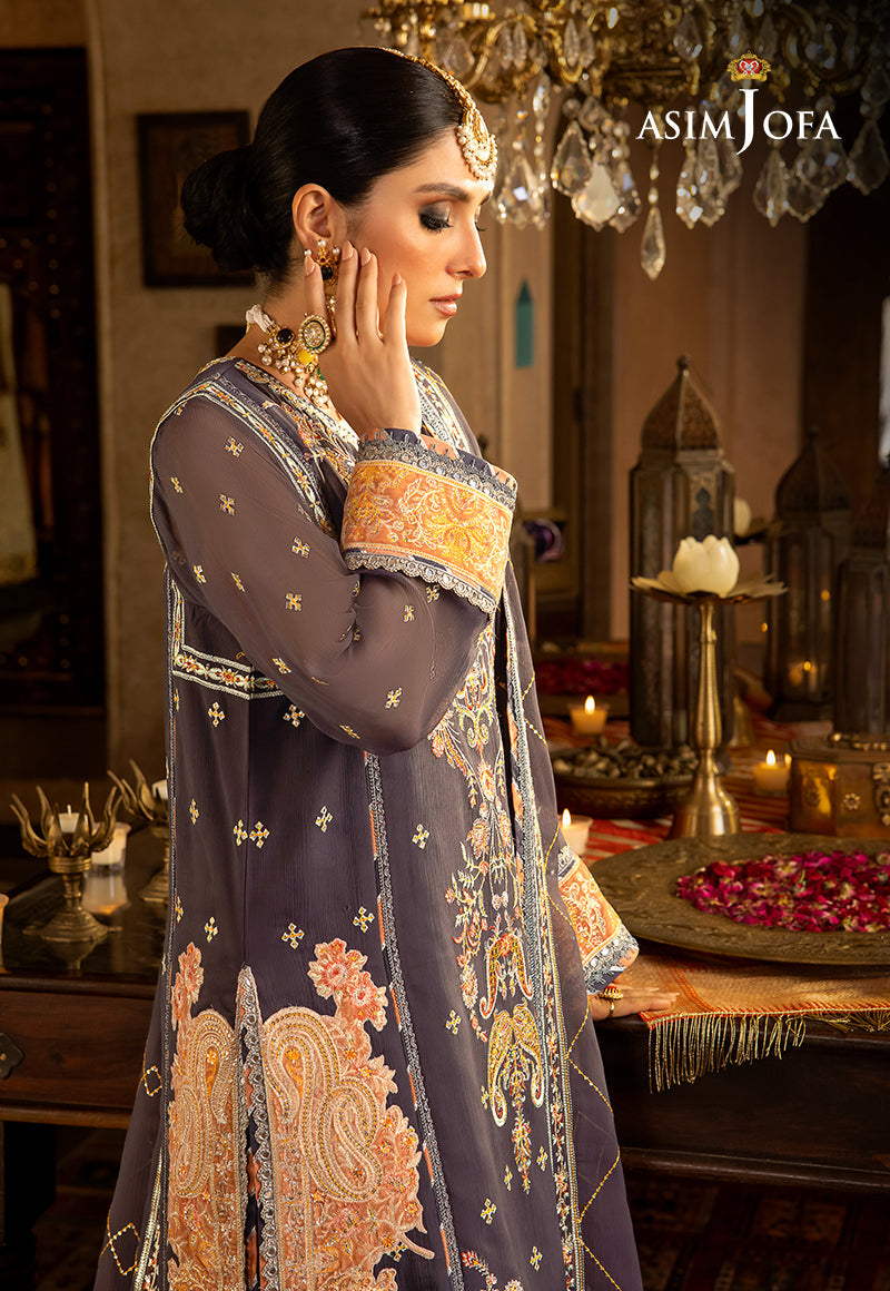 AJVF-04 EMBROIDERED CHIFFON 3 PCS