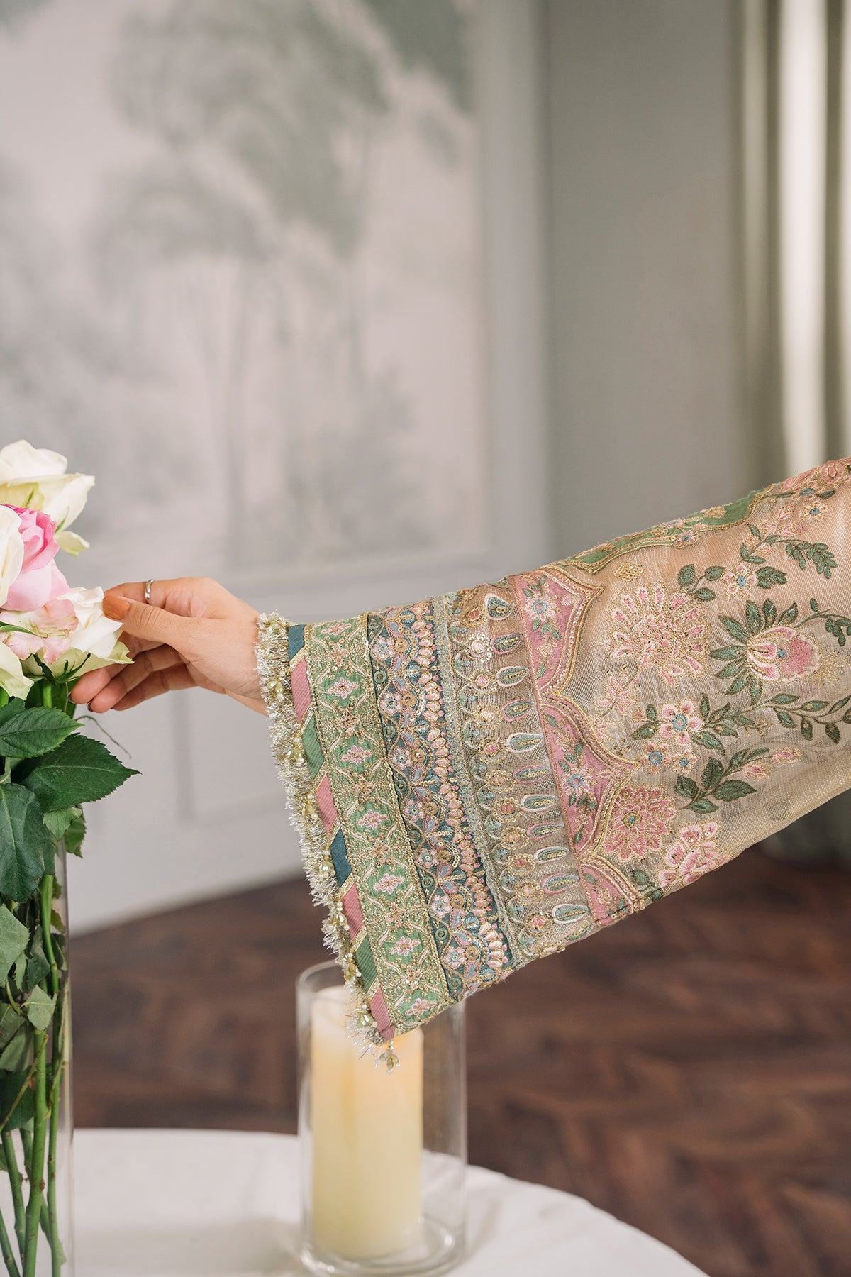 EMBROIDERED MASURI CH12-04 STITCHED