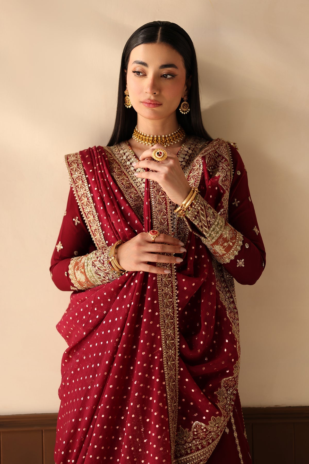 EMBROIDERED CHIFFON SF-4486