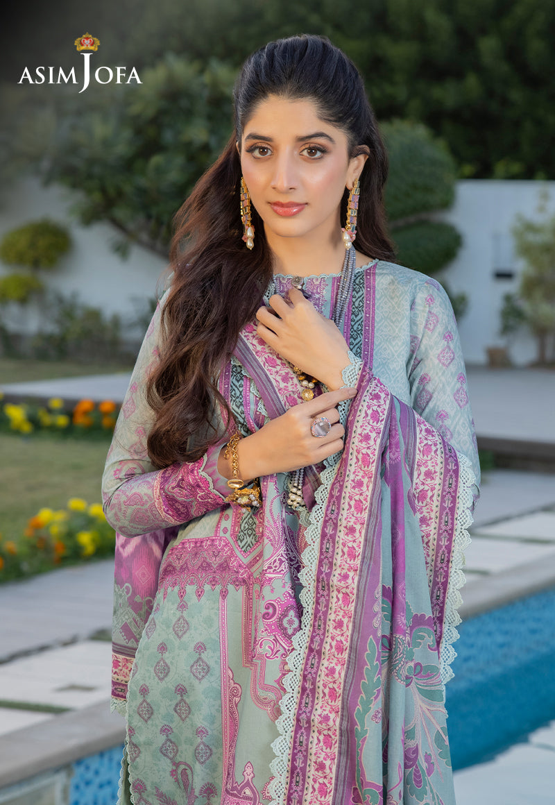 AJS-06 PRINTED LAWN 3 PCS