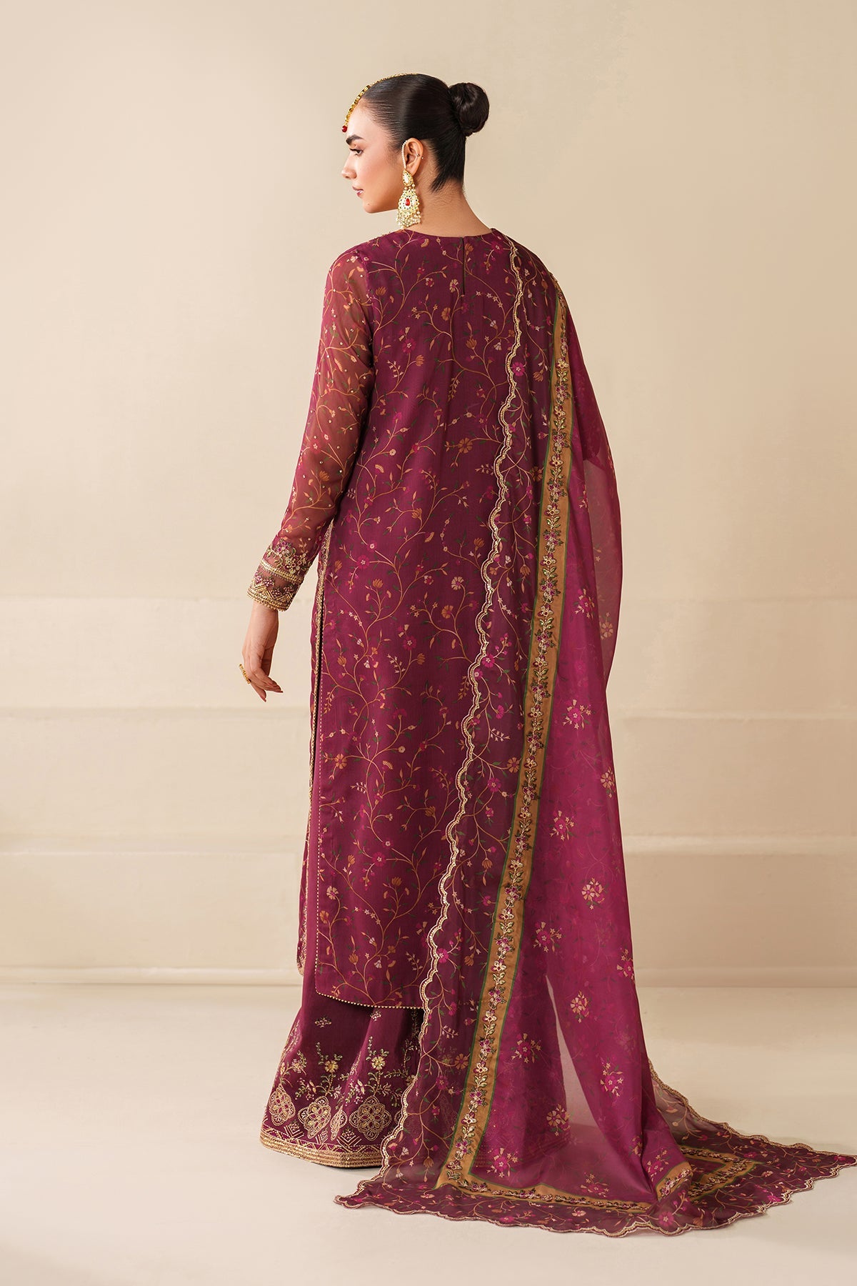 EMBROIDERED CHIFFON UF-4277