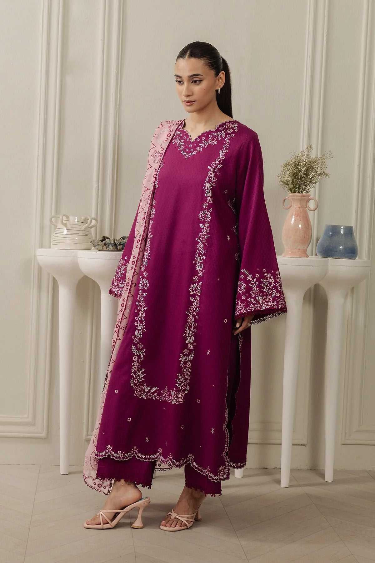 Cerise - 3 Piece Dobby RTW