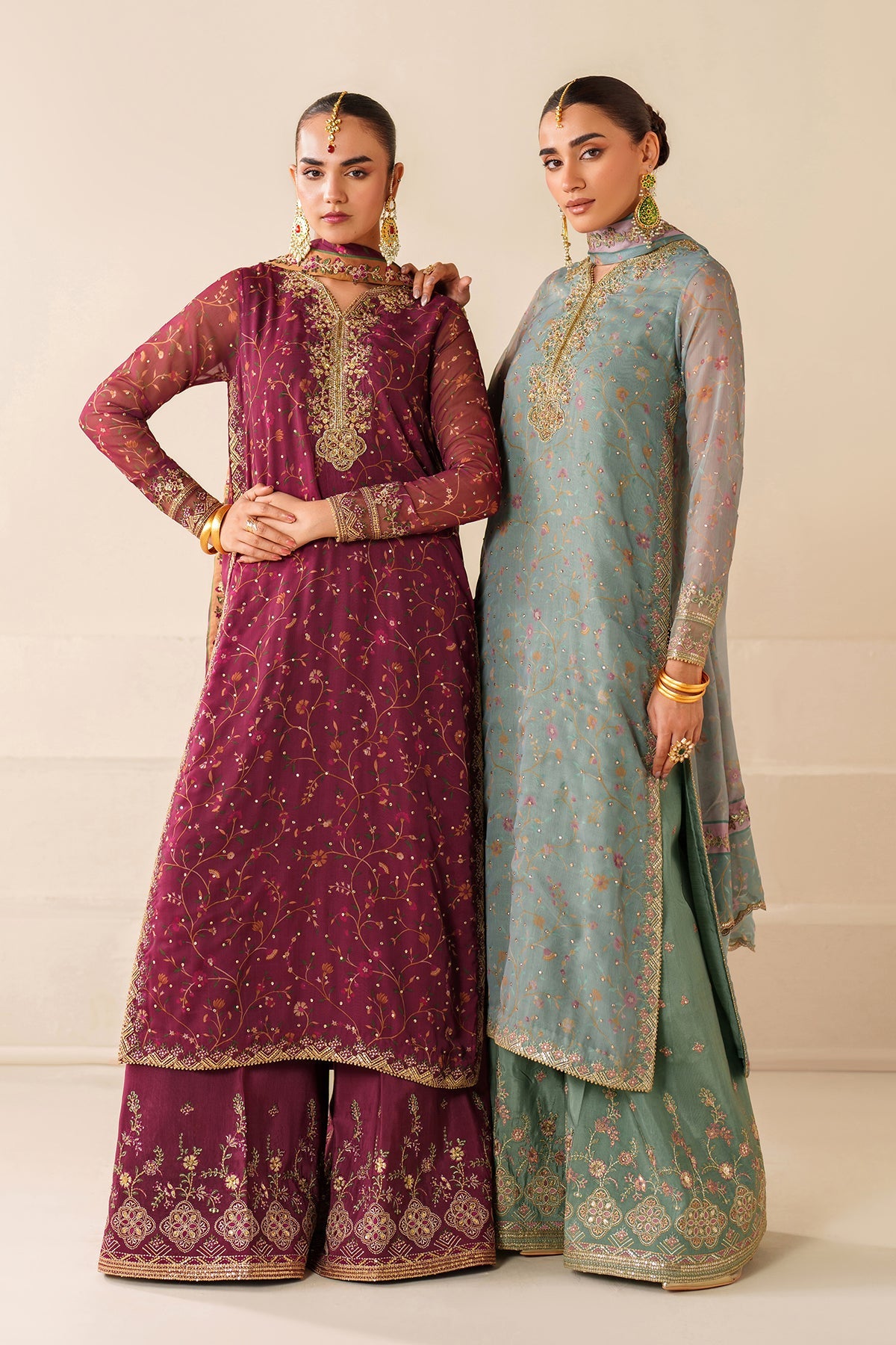EMBROIDERED CHIFFON UF-4277