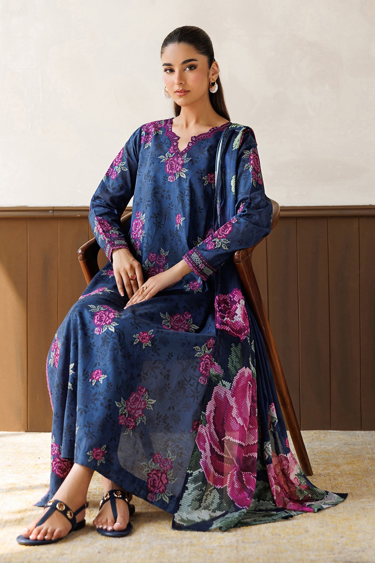EMBROIDERED LAWN SF-4497