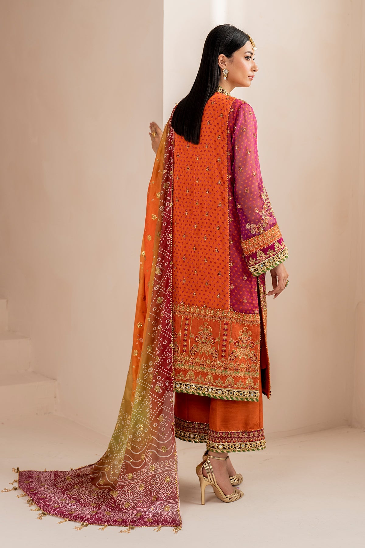 EMBROIDERED CHIFFON UF-706