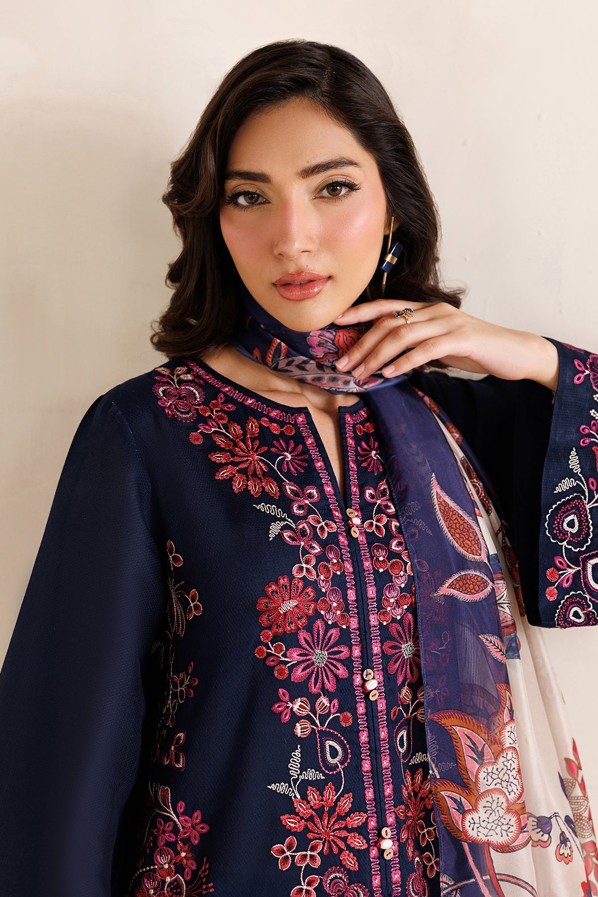 EMBROIDERED DOBBY LAWN PR-1337