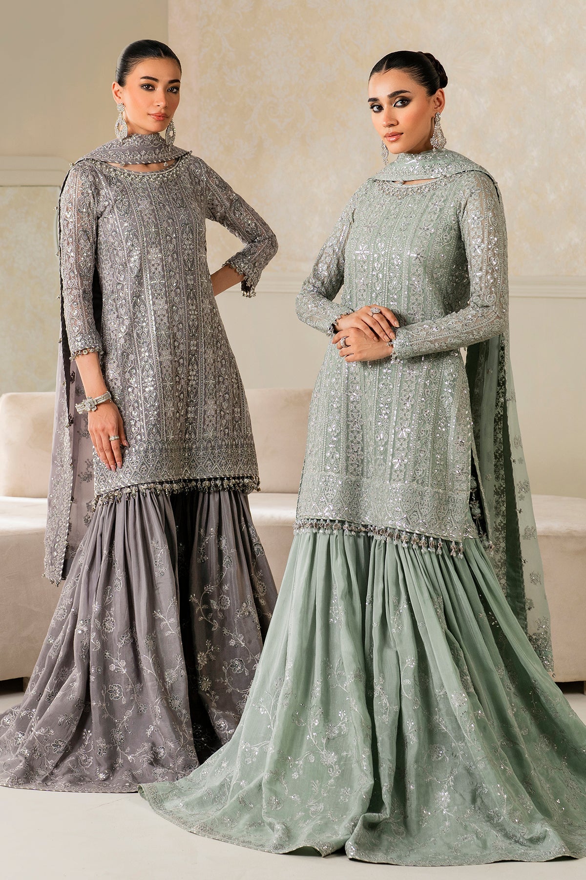 EMBROIDERED CHIFFON UF-4161