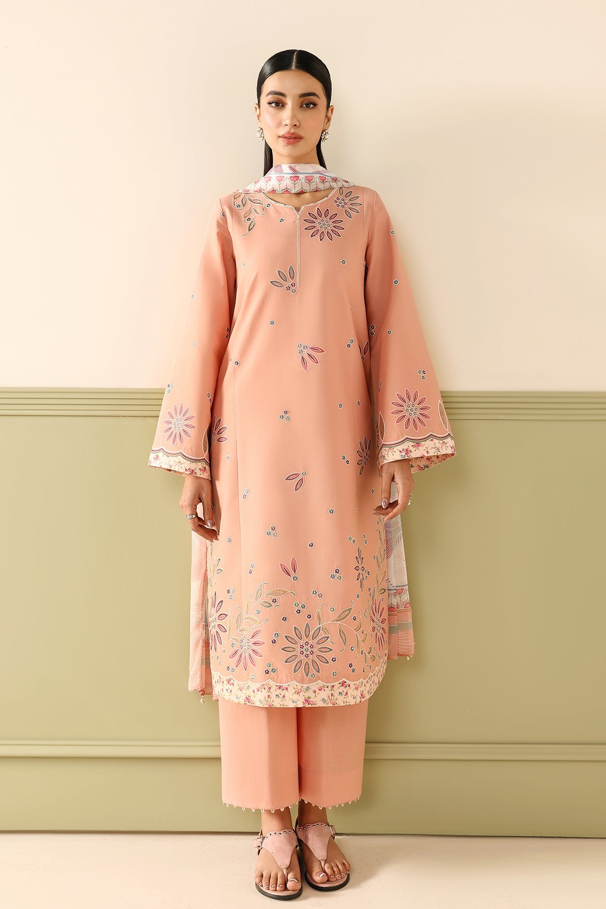 EMBROIDERED LAWN RTW-9274