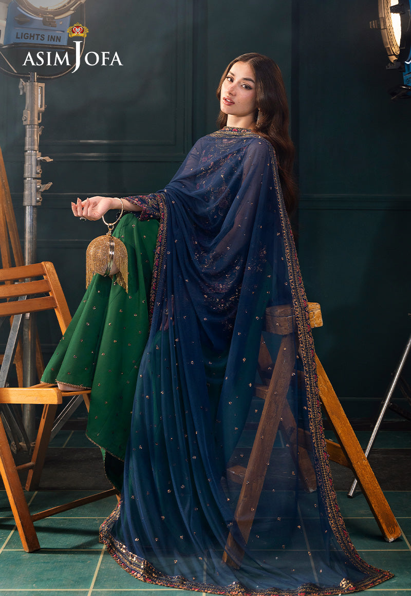 AJLFCD-07 EMBROIDERED NET STITCHED 3 PCS